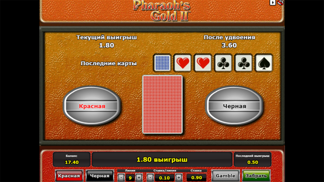 Характеристики слота Pharaoh's Gold II 9