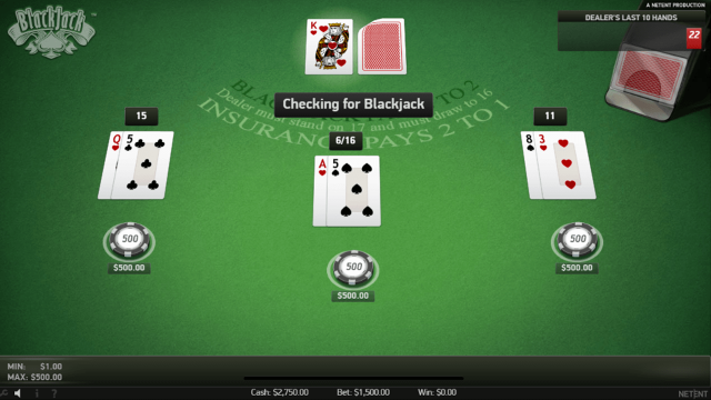 Характеристики слота Blackjack Classic 9