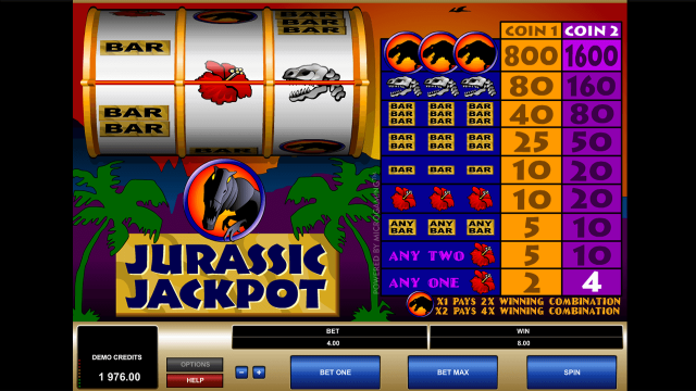 Характеристики слота Jurassic Jackpot 9