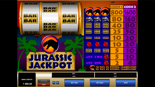 Бонусная игра Jurassic Jackpot 2