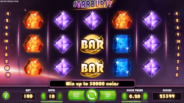 Бонусная игра Starburst 9